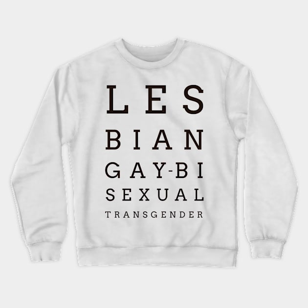 LGBTIQ OCULIST Crewneck Sweatshirt by revolutionlove